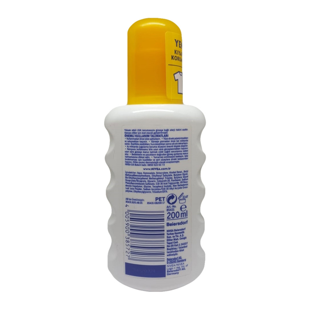 Nivea Sun Hassas Güneş Spreyi 50 GFK 200 ml