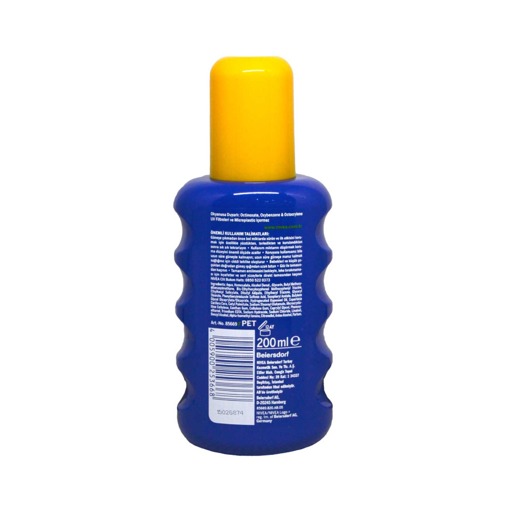 Nivea Sun Koruma&Nem Güneş Koruyucu 200 ml Sprey 50+ Çok Yüksek