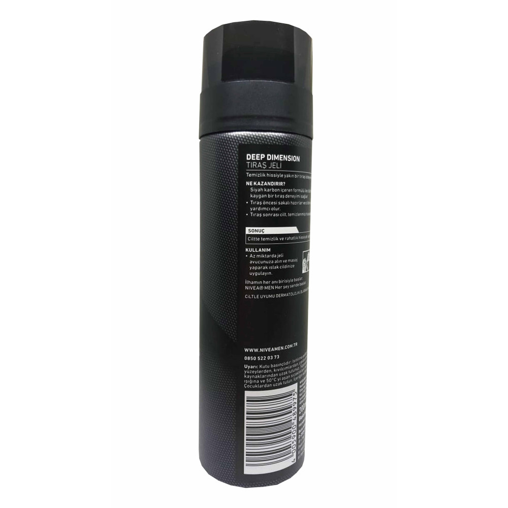 Nivea Tıraş Jeli 200 ml Deep Dimension
