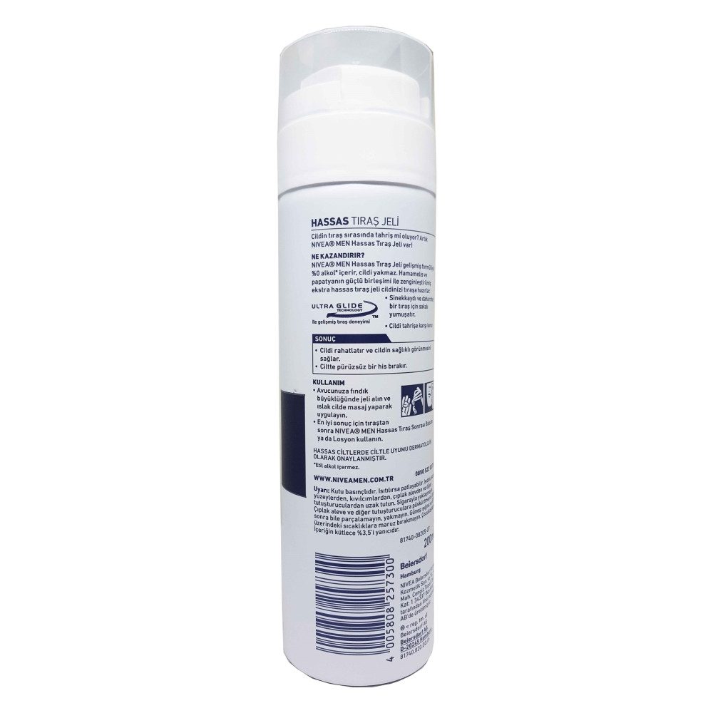 Nivea Tıraş Jeli 200 ml Hassas