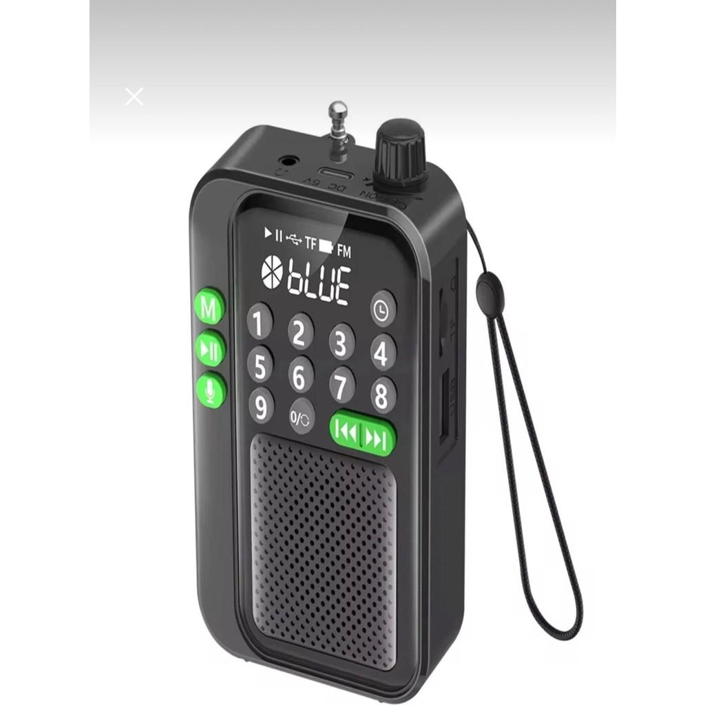 Nivego Bluetooth Şarjlı Radyo USB & Tf Kart Okuyucu Deprem Çantasına Uygun Fm Radyo - Mini Hoparlör - Siyah Bluetooth Hoparlör Fiyatı