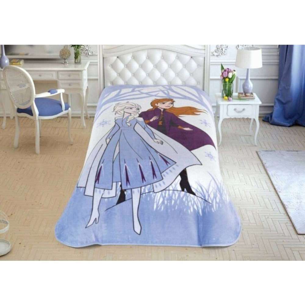 Nivemes Home Disney Frozen 2 Snow Lisanslı Battaniye - Mavi - 160 x 220 cm Battaniye Fiyatı