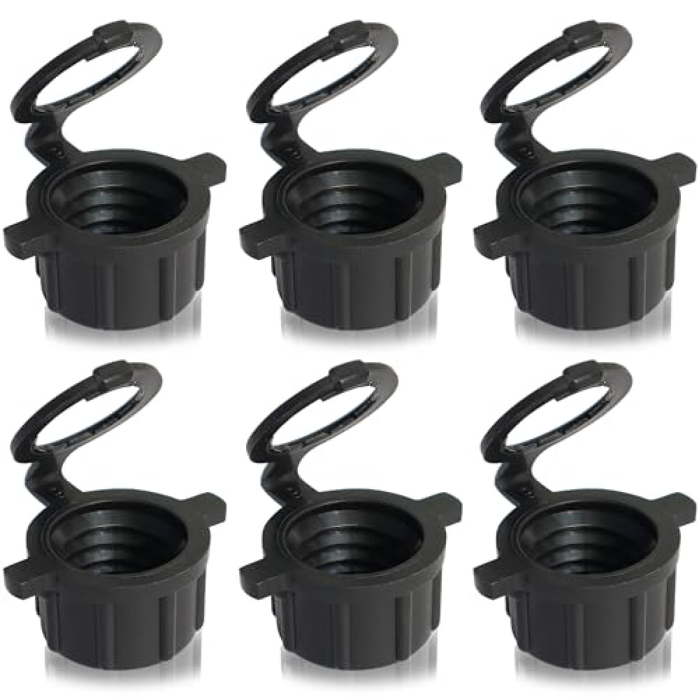 Niwicka 6 PCS Racing Vent Caps Fit Vp Jug Can, 24 mm Black 3045 Vent Caps Replacement for 3/5.5 Gallon VP Fuel Motorsports Jug Racing Square Motorsport Container Fuel Cap Fiyatı