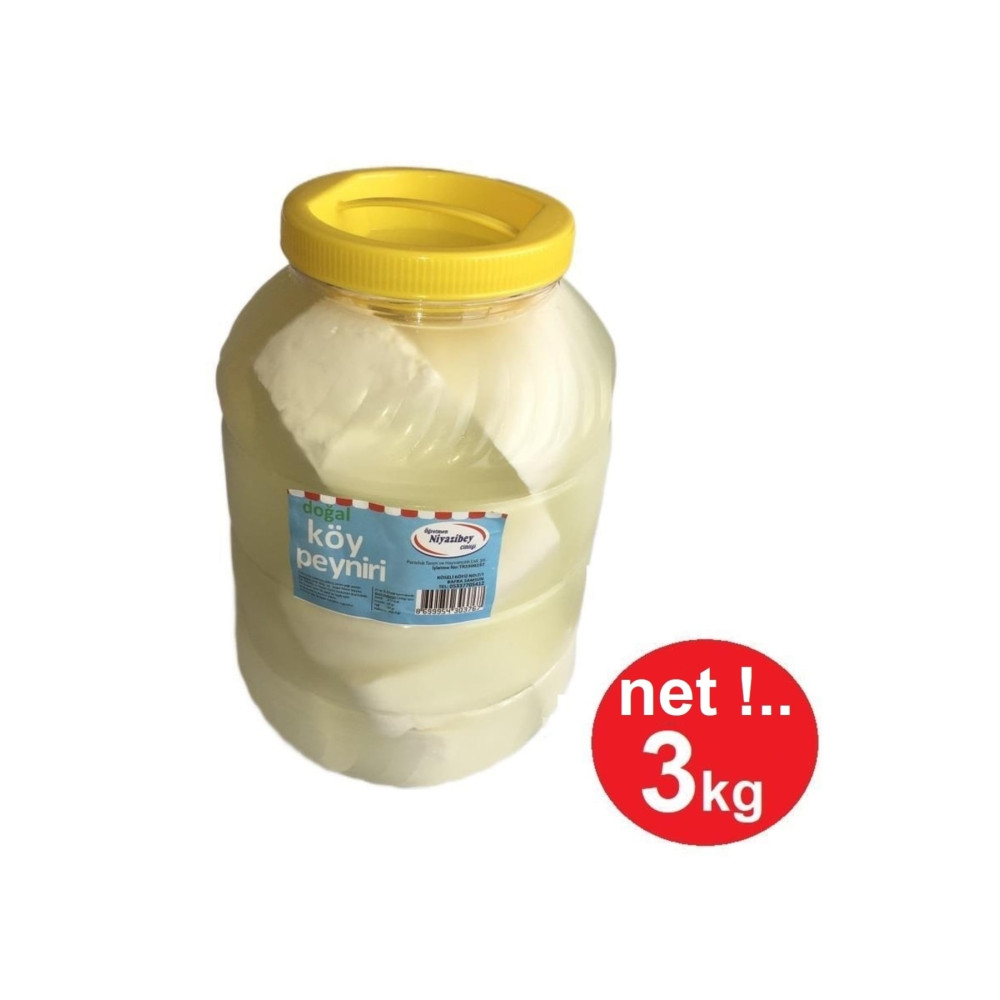 NiyaziBey Çiftliği Doğal Salamura Köy Peyniri 3 Kg Peynir Fiyatı