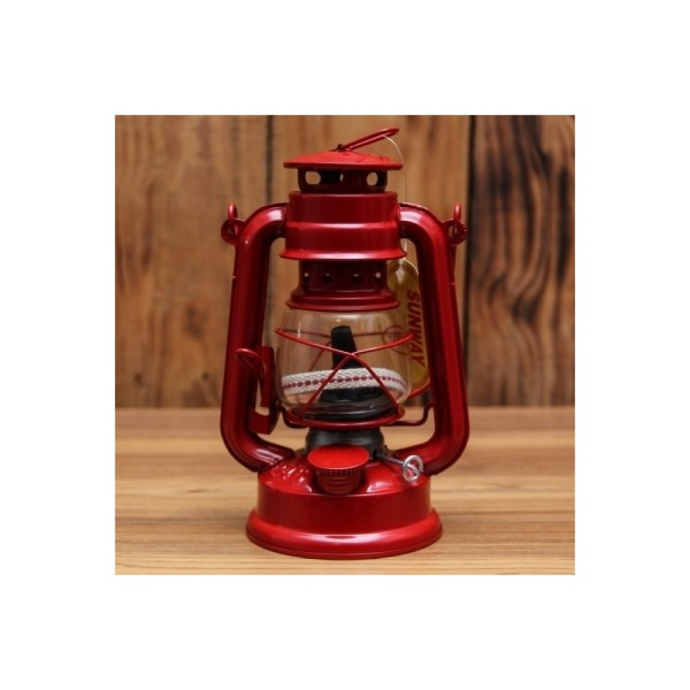 Niyet Gemici Feneri Gaz Lambası Orta Boy - 24 cm - Kırmızı - Dekoratif - Kamp - Outdoor Dekoratif Lamba Fiyatı