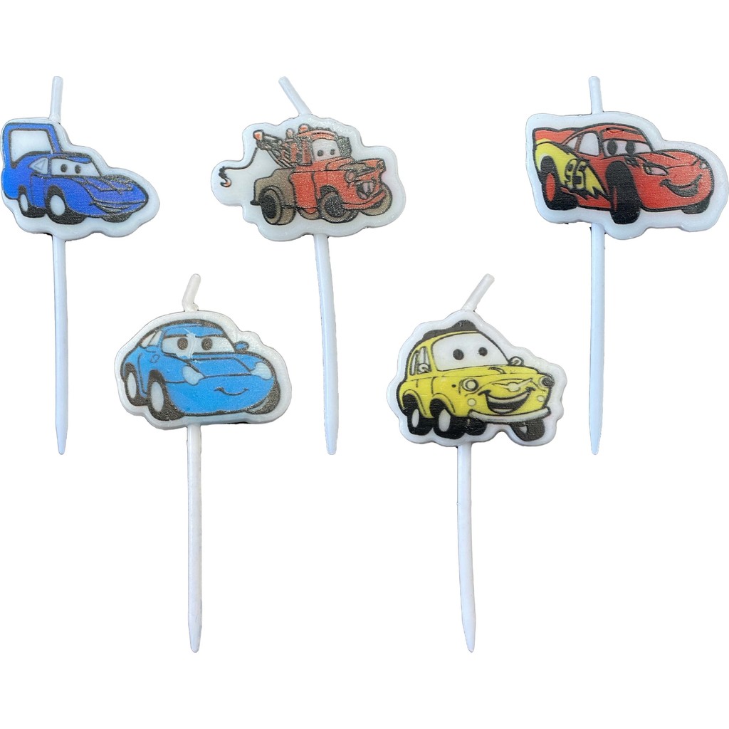 Niyet Mum - Pasta Mumu - Doğum Günü - Car's - Arabalar - 5 Adet - Renkli - 1 Adet Diğer Fiyatı