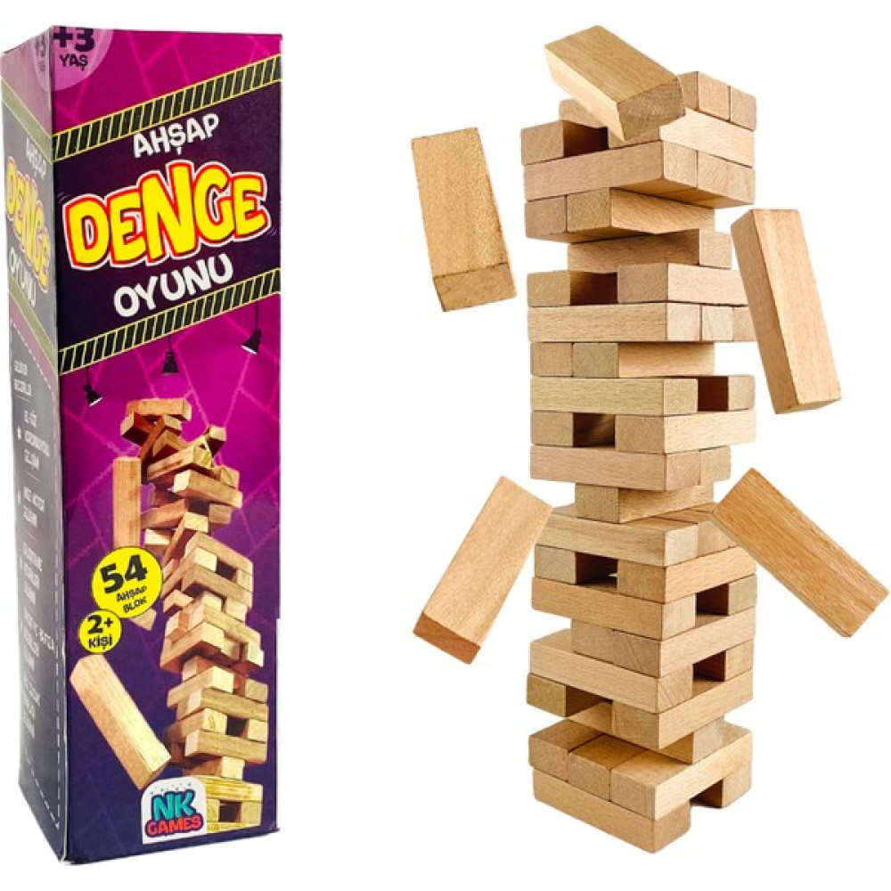 NK Games NK.100 Ahşap Denge Oyunu (Kayın Ağacı) Bebek Oyuncakları Fiyatı