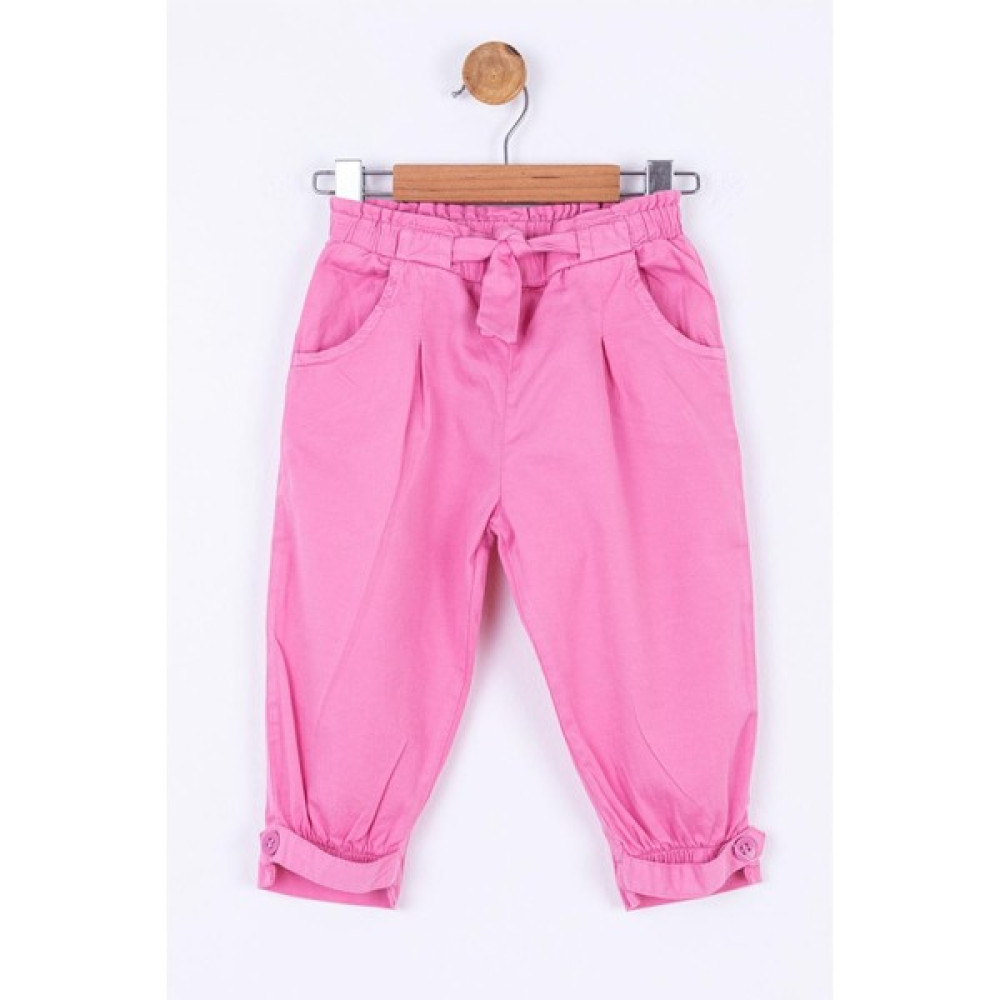 NK Kids Kız Bebek Paçası Lastik Detaylı Pantolon 54705 Pembe Bebek Pantolon Fiyatı