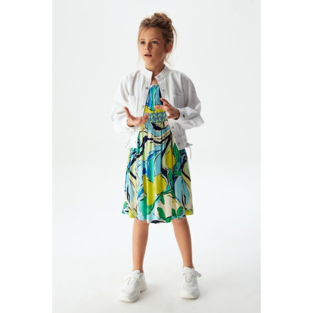 nk kids kız çocuk beyaz kot ceket Kız Çocuk Mont Fiyatı