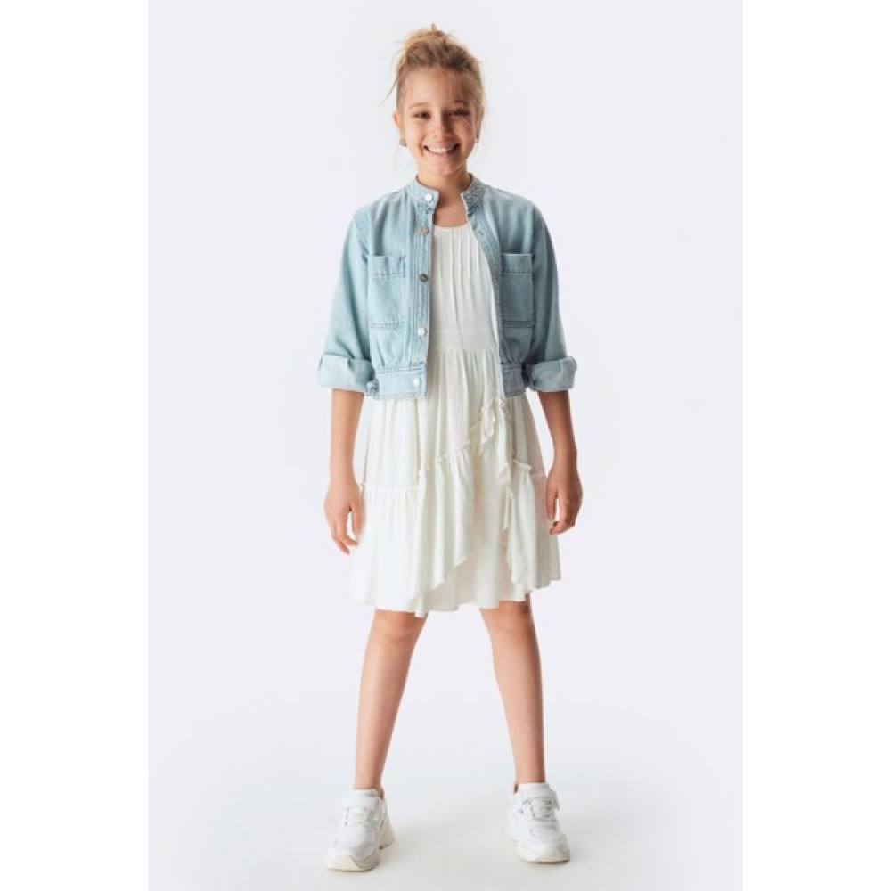 nk kids rodos kız çocuk kot ceket Kız Çocuk Mont Fiyatı