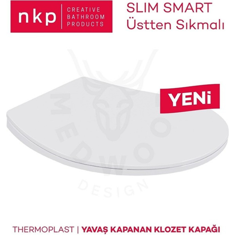 Nkp Slim Smart Thermoplast Yavaş Kapanan Klozet Kapağı NKP0302 Klozet Kapağı Fiyatı