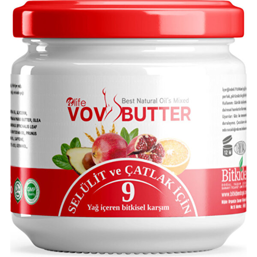 Nlife Vov Butter Selülit ve Çatlak Kremi 9 Bitkisel Yağ Karışımı 190 ml Vücut Sıkılaştırıcı ve İncelticiler Fiyatı