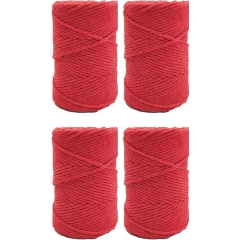 Nlux Kırmızı 1 kg Makrome Tarama Ipi Pamuk 3.0 / 3.5 mm 4X250 gr Oyun & Hobi Fiyatı