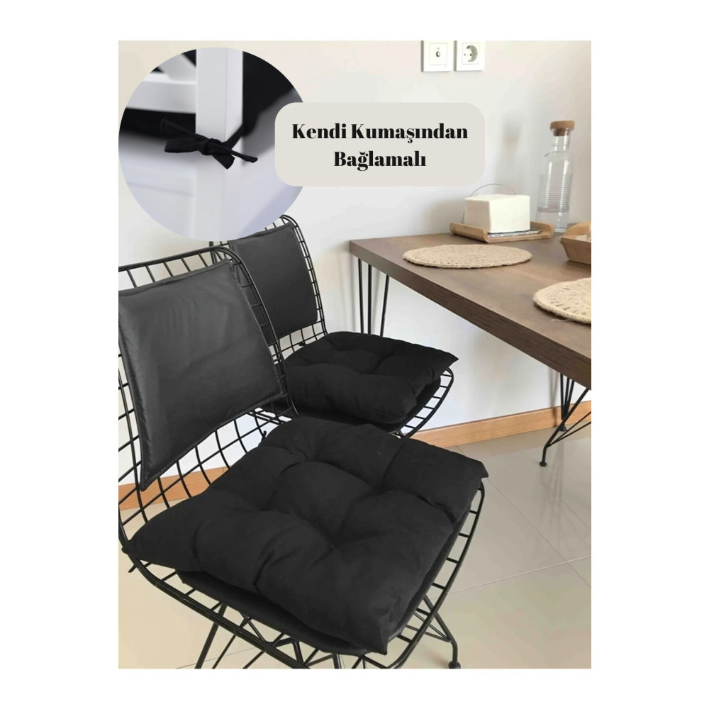 NMHC Kare Siyah Sandalye Minderi 40 X 40 Cm Koltuk & Kanepe Örtüsü Fiyatı