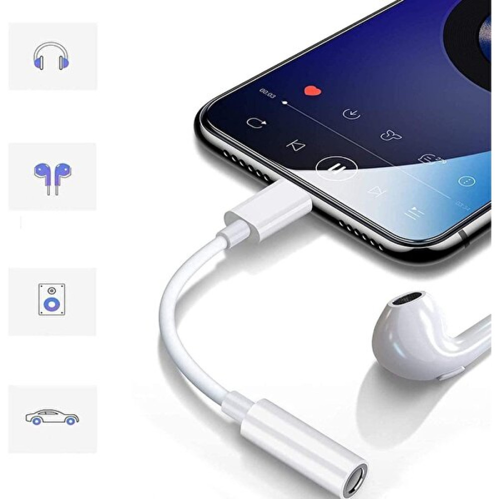 NMN Group Apple Iphone 7 8 x Xs 11 12 12 Pro 14 14 Promax Uyumlu Kulaklık Çevirici Tak Çalıştır Lightning Aux Dönüştürücü - Gri Bilgisayar Çevirici ve Adaptörü Fiyatı