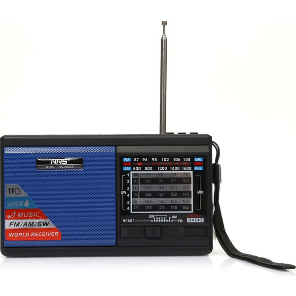 Nns Güneş Enerjili Şarjlı Radyo + El Feneri + Bt + USB + Tf Destekli - Mavi Alarmlı Saatler & Radyolar Fiyatı