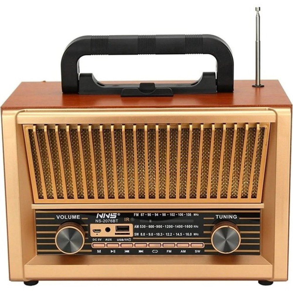 Nns NS-2076BT Am/fm/sw/ Bluetooth Nostaljik Radyo Bluetooth Hoparlör Fiyatı