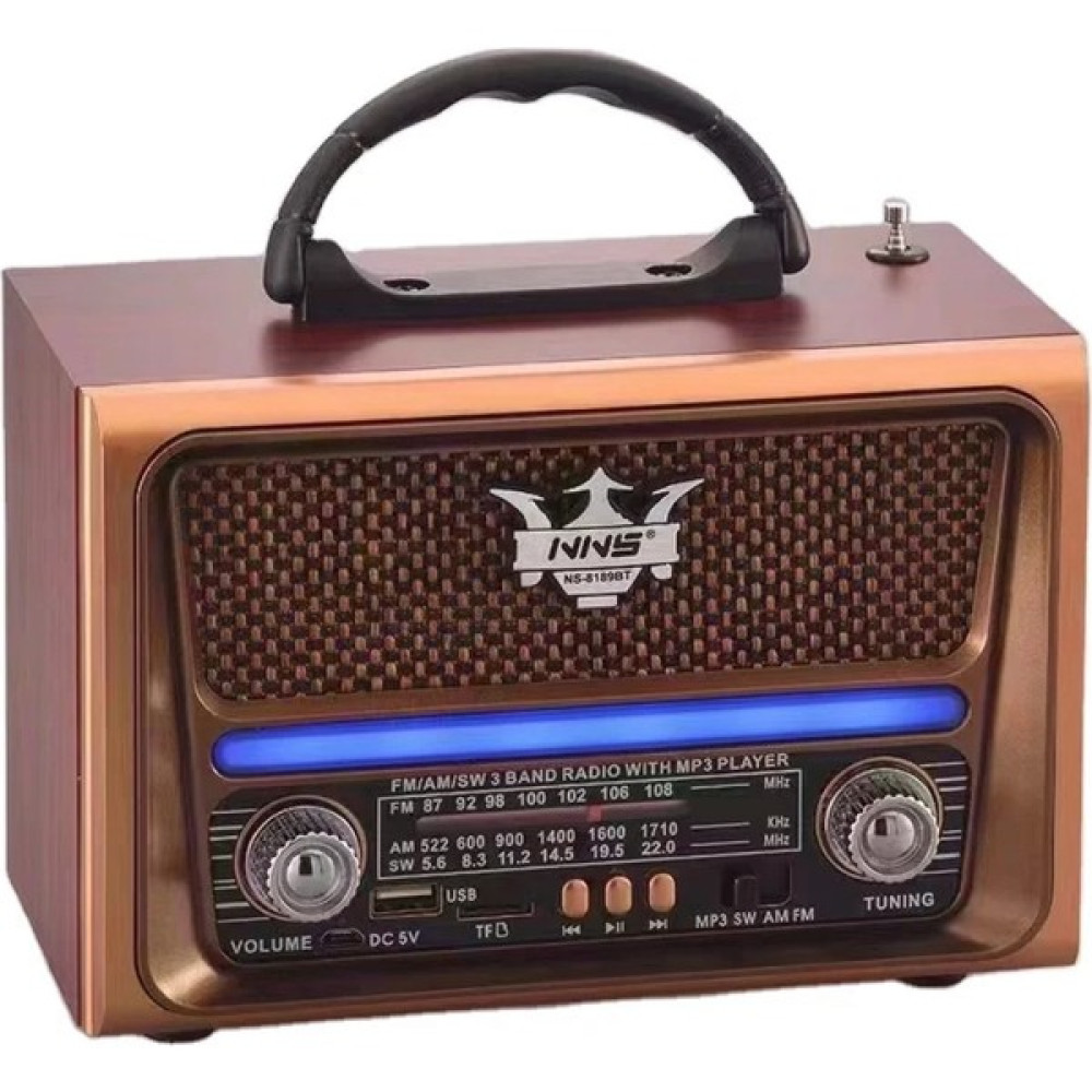 Nns NS-8189 USB / Tf Kart / Fm Retro Taşınabilir Bluetooth Hoparlör - Kahverengi Oto Boyaları Fiyatı