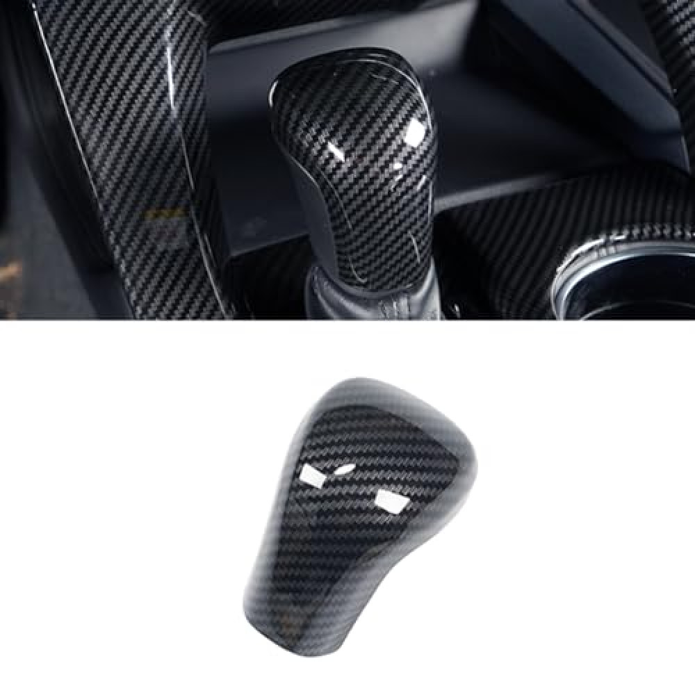 No Adhesive Snap-on Gear Shift Knob Cover Trim Protector Cap Glue-free for Toyota 2018 2019 2020 2021 2022 2023 2024 2025 Camry 2019 2020 2021 2022 2023 2024 2025 Corolla 2019-2022 Avalon Accessories