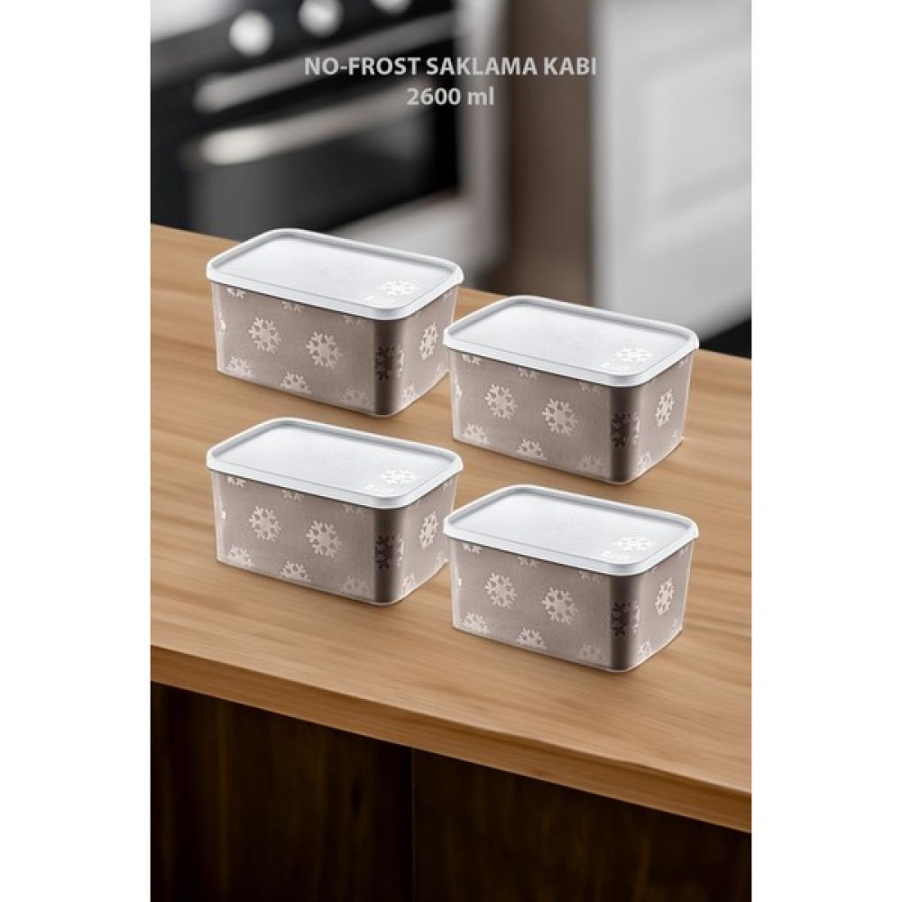No-Frost Saklama Kabı 2600 ML 4 ADET TERRA Saklama Kapları Fiyatı