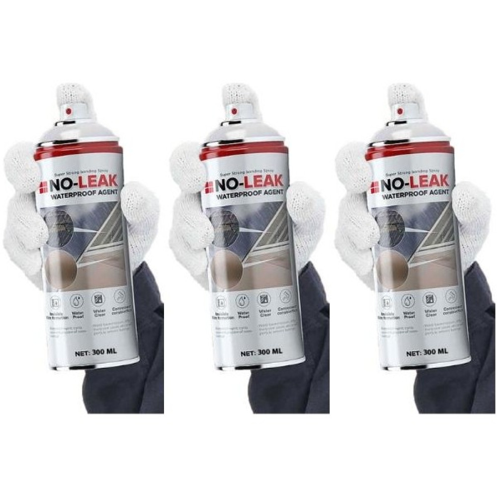 No-Leak 2+1 Paket Su Izolasyon Sızıntı Onarım Spreyi Su Geçirmez Beyaz 3X300 ml Dış Cephe Yalıtım Malzemeleri Fiyatı