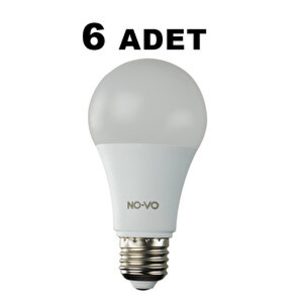NO-VO 15w Led Ampul 6 Adet - Beyaz Işık Led Aydınlatmalar Fiyatı