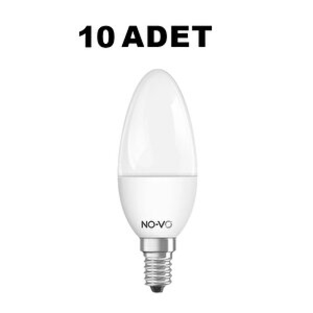 NO-VO 7w Led Ampul 10'lu Paket - Beyaz Işık Led Aydınlatmalar Fiyatı