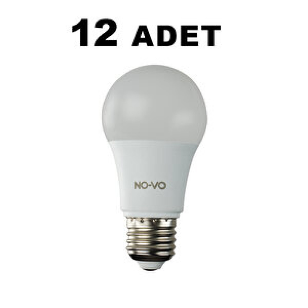 NO-VO 9w Led Ampul 12 Adet - Gün Işığı Led Aydınlatmalar Fiyatı