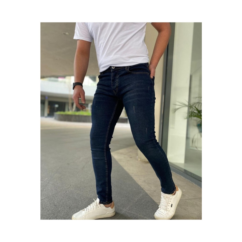 No Way Skinny Fit Likralı Kahve Tintli Mavi Tırnaklı Erkek Pantolon 31 Beden Kadın Pantolon Fiyatı