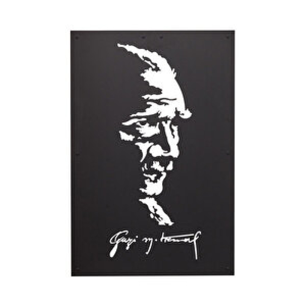 No239 Atatürk Silüeti Metal Duvar Tablosu Tablo & Poster Fiyatı