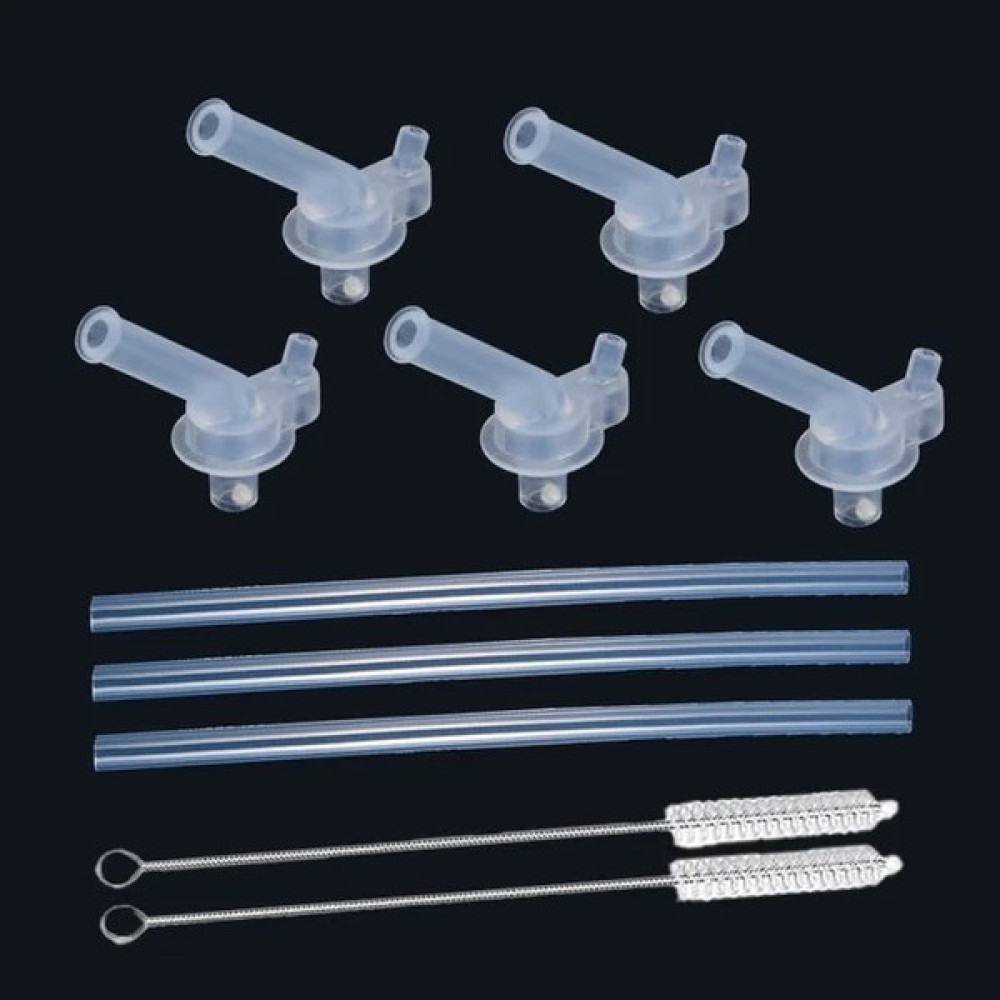 No.3 3 Yedek Silikon Pipet 5 Damlatmaz Borulu Set 2 Temizleme Fırçası ile Çocuklar Yetişkinler Için Termos Bardak Biberonlar (Yurt Dışından) - Renkli Suluk Fiyatı