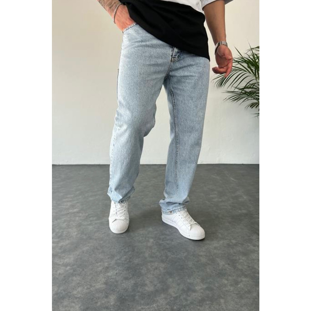 NO61 MAN Baggy Rahat Kalıp Buz Mavisi Kot Pantolon 29 Beden Bayan Jeans / Kot Pantolon Fiyatı