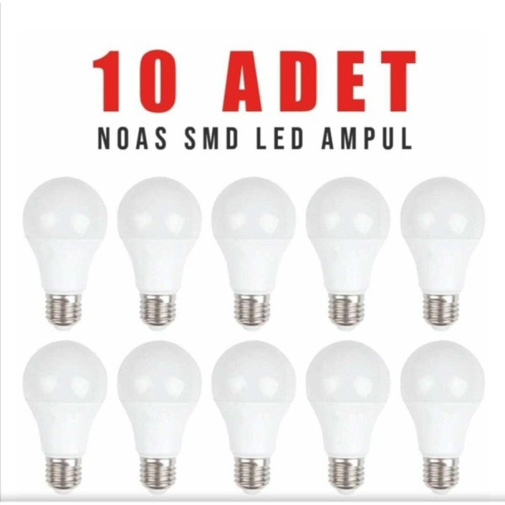 Noas LED Noas Beyaz LED Ampul 10 Adet Led Aydınlatmalar Fiyatı