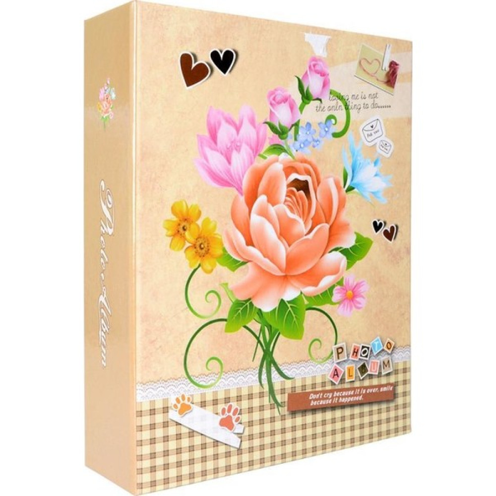 Nobbystar 100'LÜK 13x18cm Krem Çiçek Desenli Fotoğraf Albümü Resim & Fotoğraf Çerçevesi Fiyatı