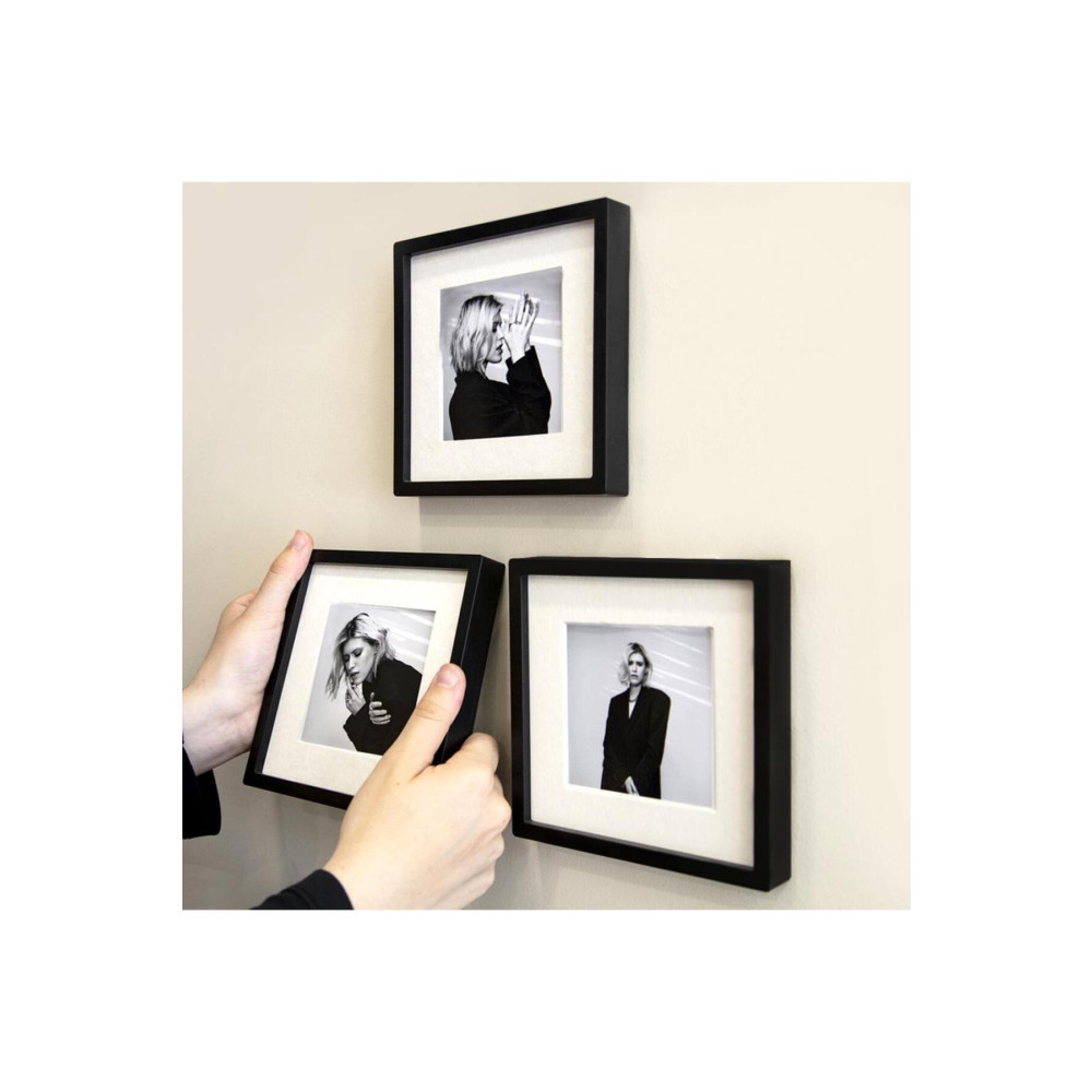 Nobbystar Yapışkanlı Sök-tak Paspartulu Siyah 14x14cm Plastik Pola Kare Fotoğraf Çerçevesi - 3lü paket Resim & Fotoğraf Çerçevesi Fiyatı
