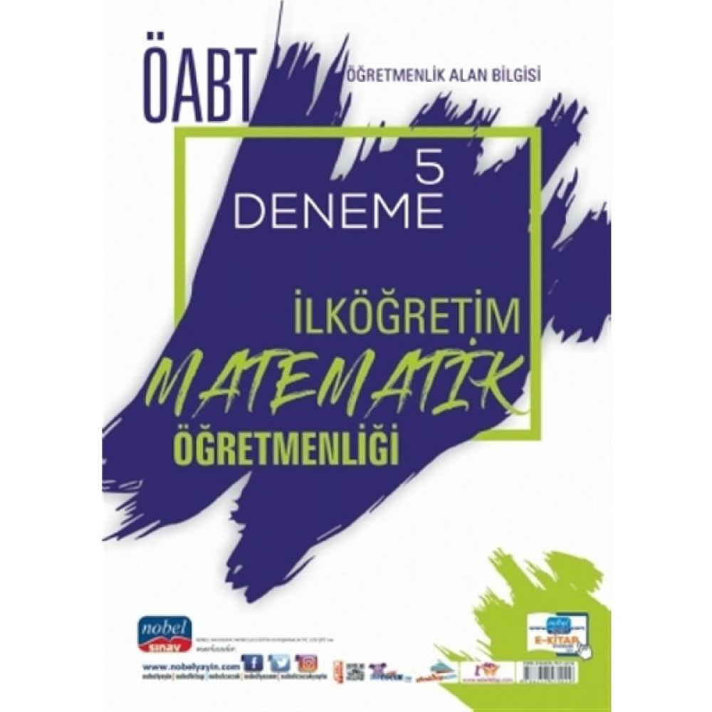 Nobel Sınav Yayınları 2021 ÖABT Öğretmenlik Alan Bilgisi Ilköğretim Matematik Öğretmenliği 5 Deneme KPSS Fiyatı