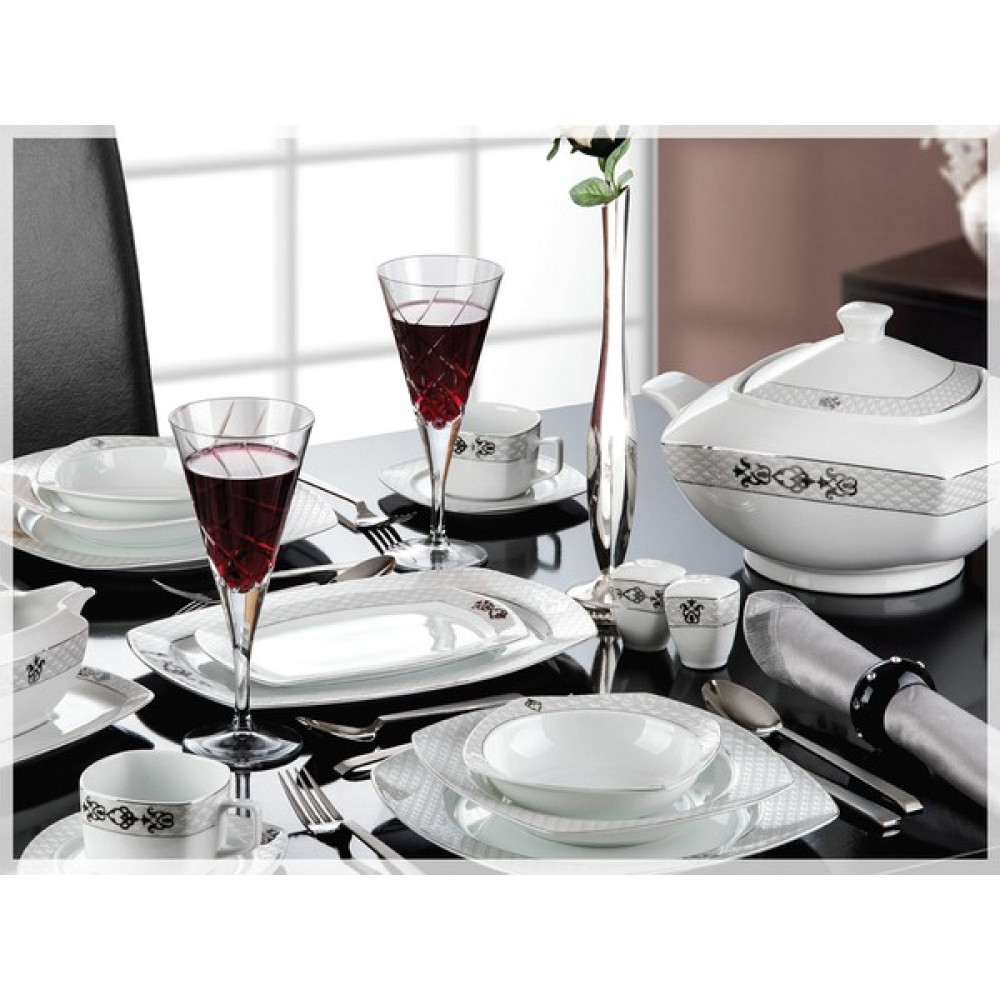 Noble Life New Blanjhe 314 Plam Tree 86 Parça 12 Kişilik Porselen Yemek Takımı - 12181 Yemek Takımı Fiyatı