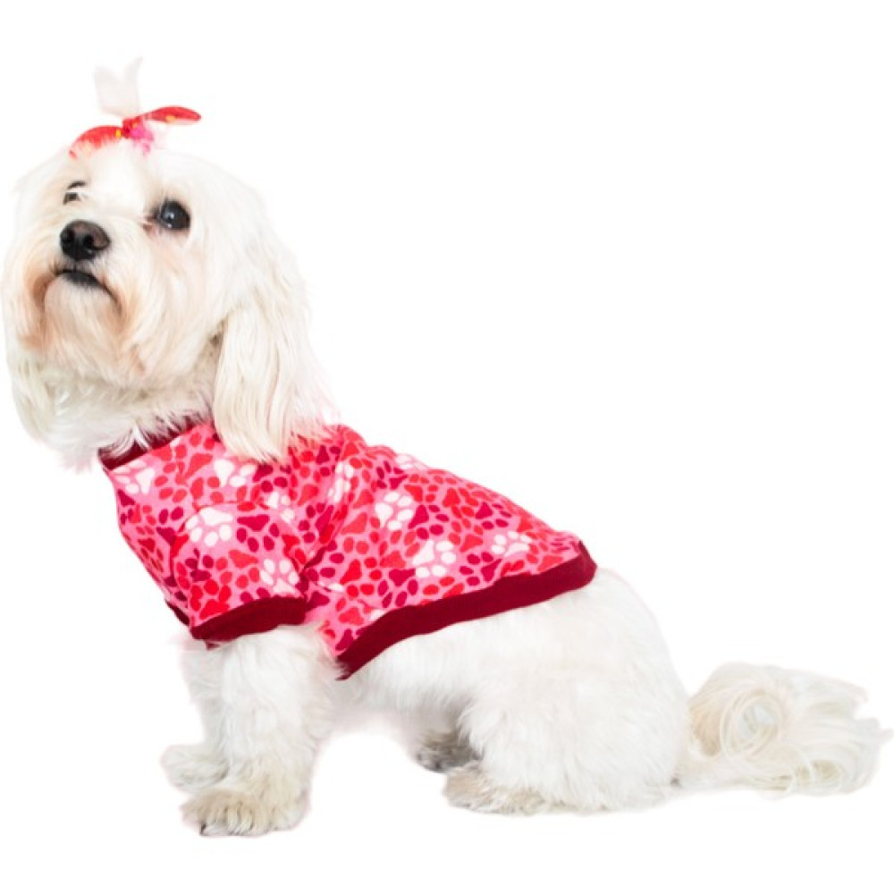 Nobledog Store Pembe Pati Desenli Köpek Tişört - 2XS Evcil Hayvan Ürünleri Fiyatı