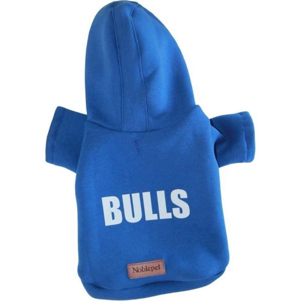 Noblepett Kedi&köpek Kapşonlu Bulls Desenli Sweatshirt - Mavi - S Evcil Hayvan Ürünleri Fiyatı