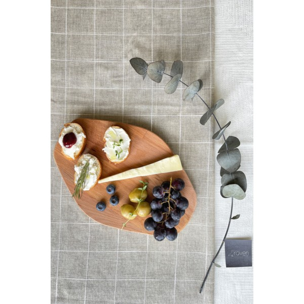 Nobleraven Design Ahşap Sunum Tahtası, Ahşap Servis Tabağı, Ahşap Peynir Tabağı, Orta Boy, Kahve Sunum, Kayın Ağacı Mutfak Gereçleri Fiyatı
