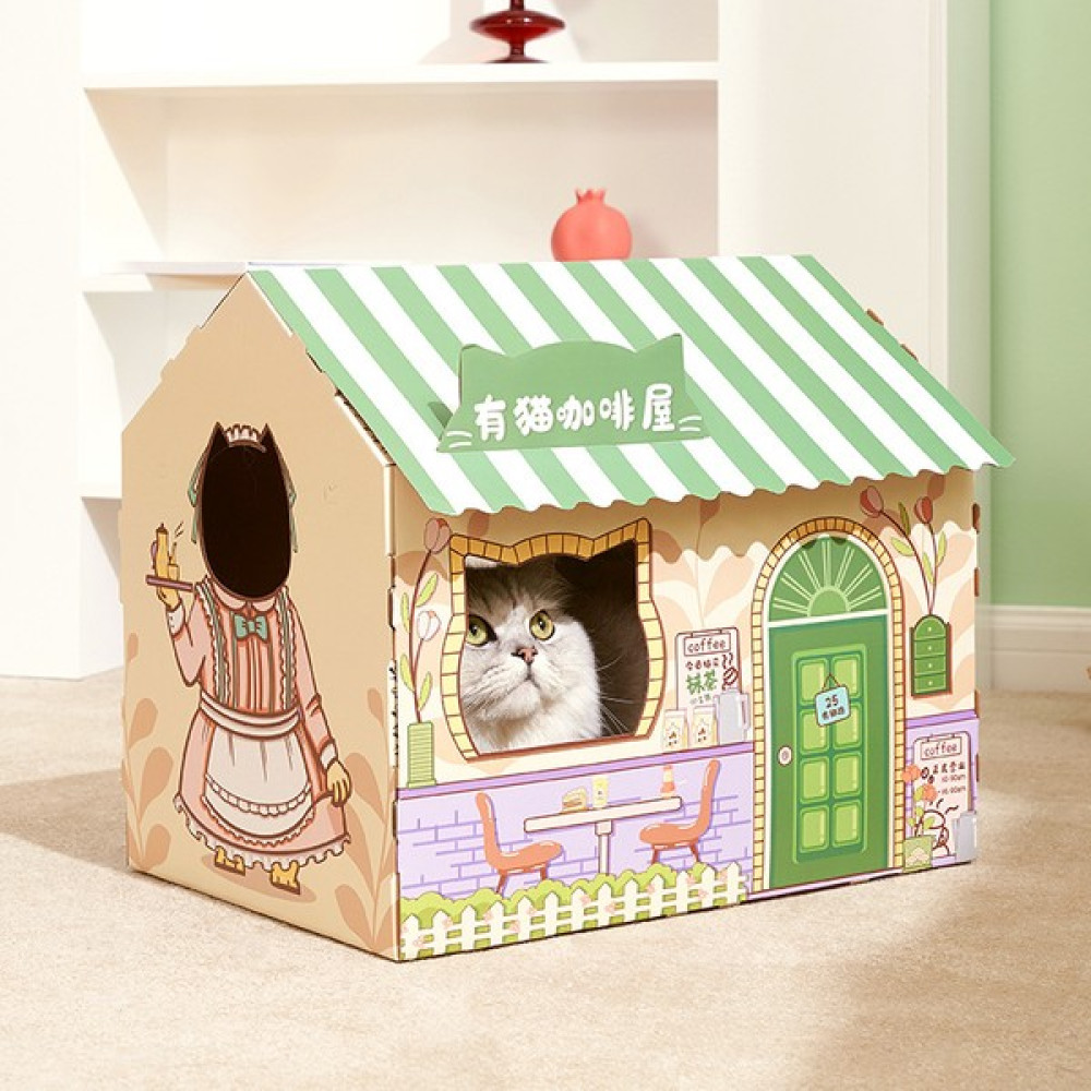 Nobrand Kedi Yuvası, Kedi, Tırmalama, Karton Kutu, Ev, Ev, Alay, Kedi, Oyuncak, Kedi (Yurt Dışından) - Yeşil - Pembe Evcil Hayvan Ürünleri Fiyatı