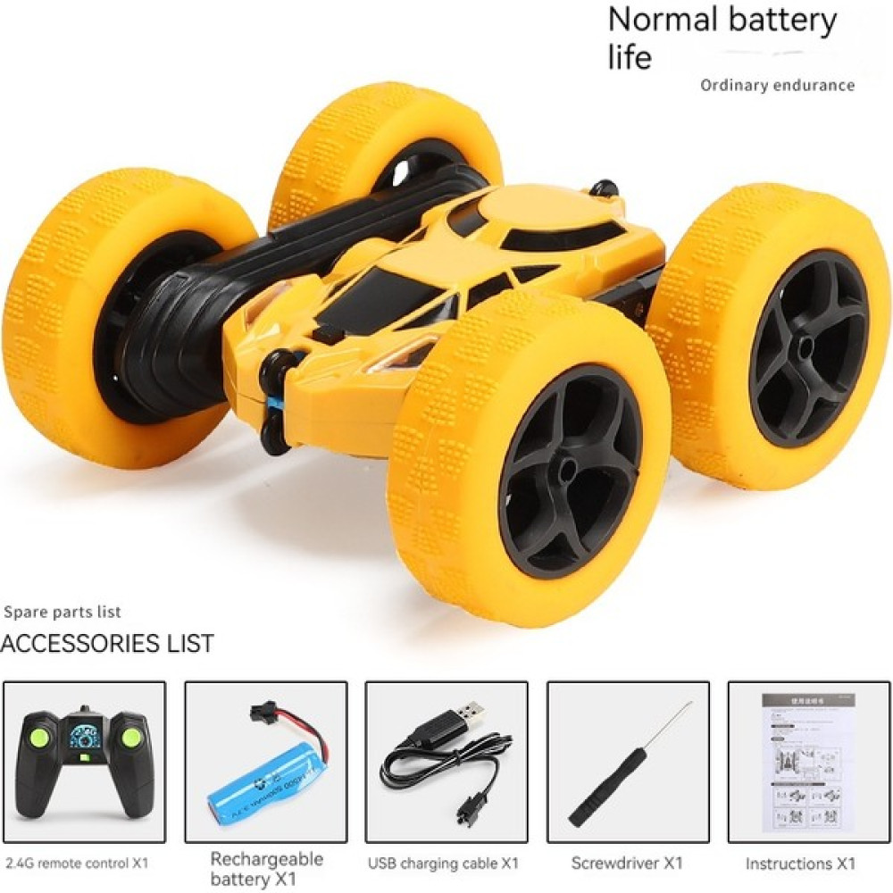 Nobrand Muzi Rc Oyuncak Araba Çift Taraflı Dublör Araba Rc Damperli Araba Çocuklar Rc Drift Buggy 2.4g (Yurt Dışından) - Sarı RC Araçlar ve Aksesuarları Fiyatı