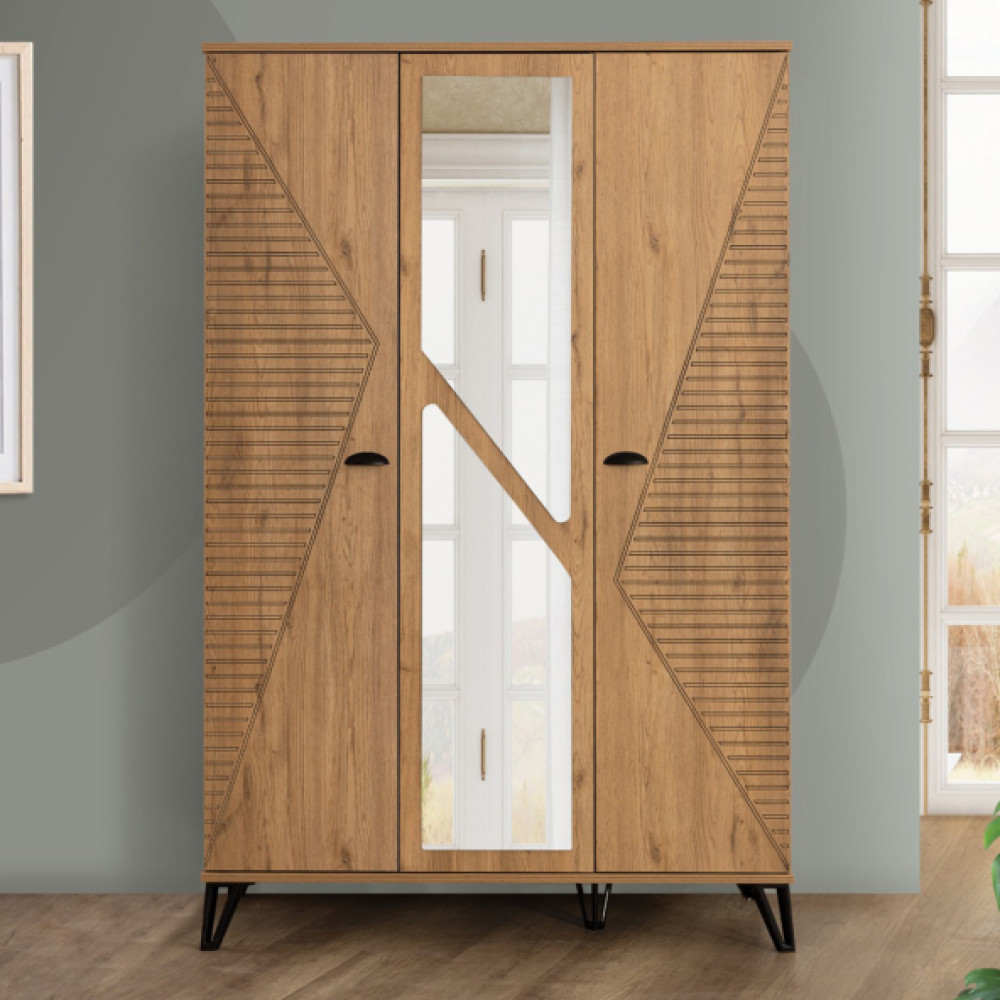 Noce 3 Kapılı Aynalı Dolap Gardrop & Dolap Fiyatı