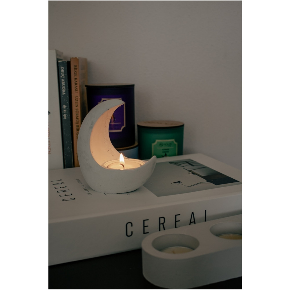 NocheLuz Ay Şeklinde Tealight Mum Seti Obje Fiyatı