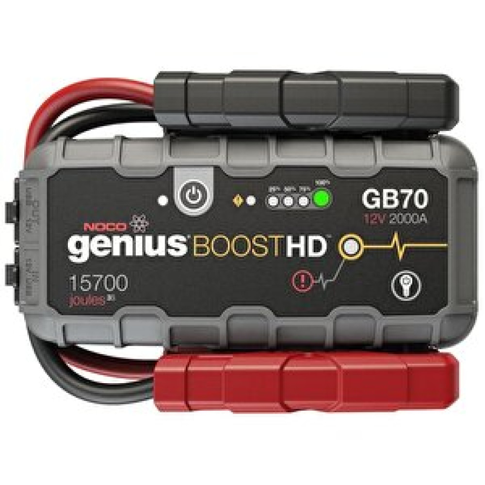 Noco Genius Gb70 12v 2000amp Ultrasafe Lityum Akü Takviye + Powerbank + Led Lamba Akü Takviye Kablosu Fiyatı