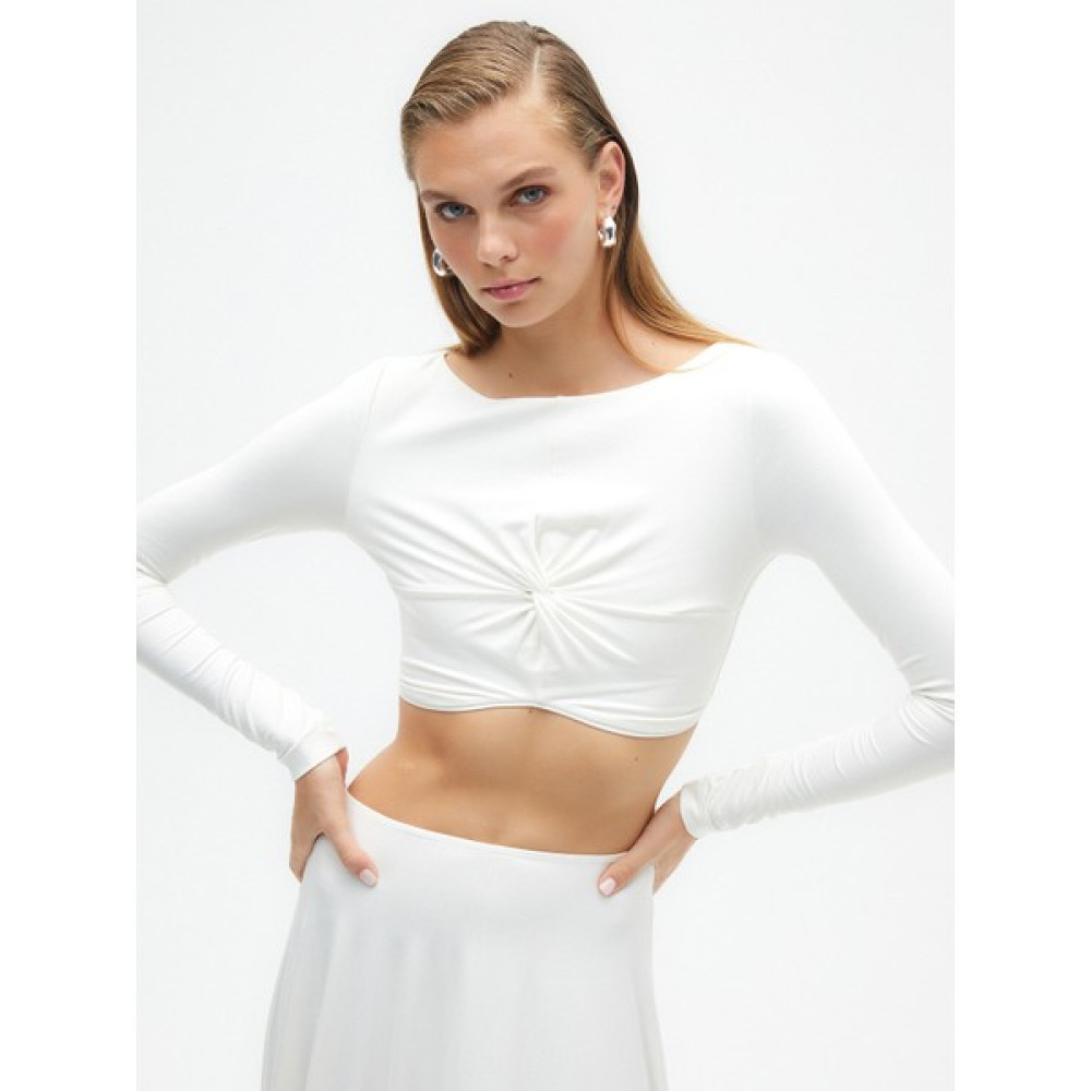 Nocturne Düğümlü Crop Top Kadın Gömlek Fiyatı