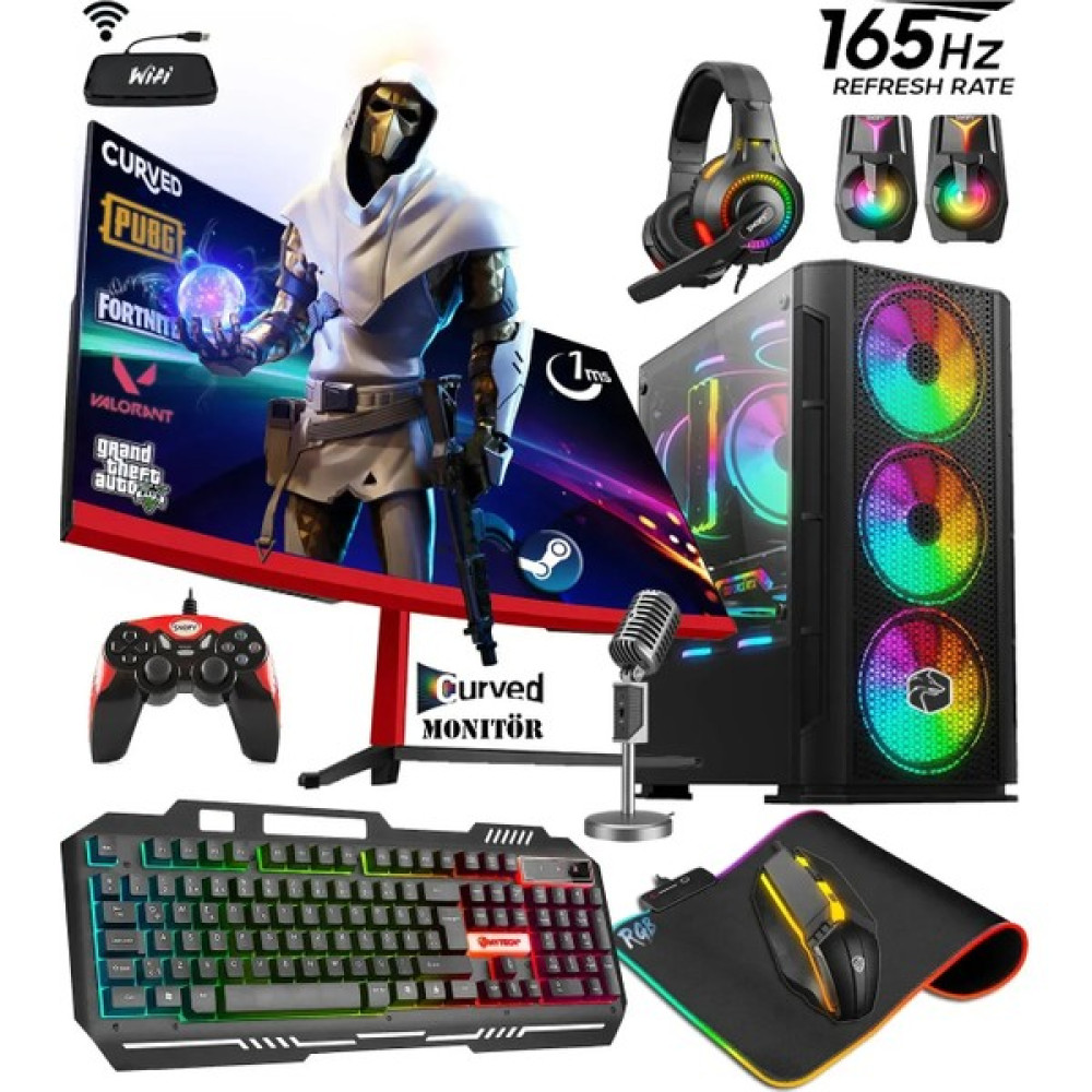 Noder Galaxy5 I5-10400F 32GB 512GB M.2 SSD RTX3060 12GB 24" 165hz Oyuncu Masaüstü Bilgisayarı - FreeDos Oto Boyaları Fiyatı