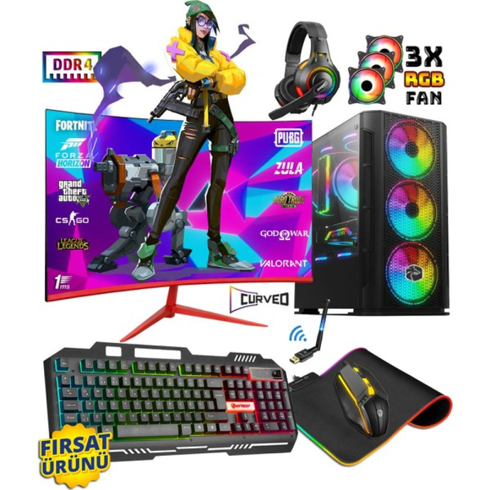 Noder X90 Ryzen 5-5500 32GB 512GB M.2 Ssd+1tb HDD Rtx 3060 23.8" Oyuncu Masaüstü Bilgisayar - FreeDos Oto Boyaları Fiyatı