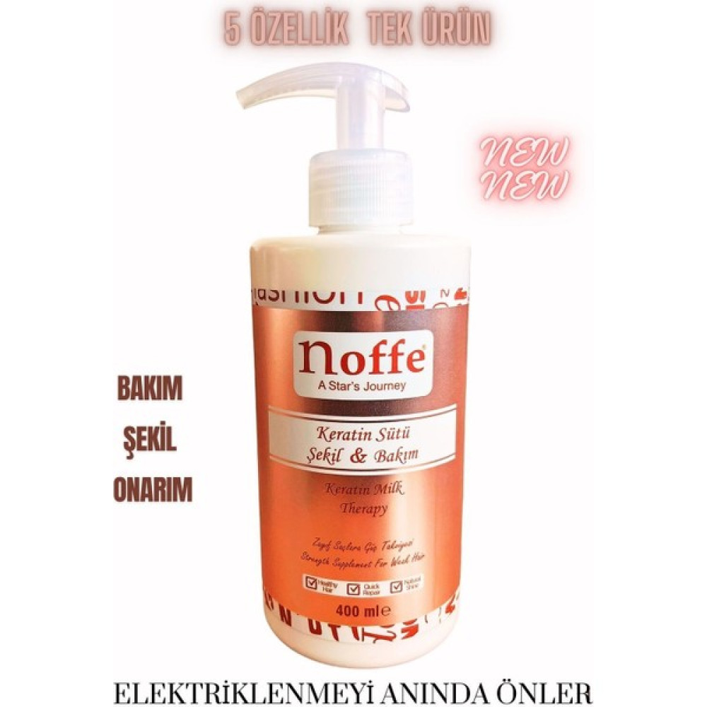 Noffe Keratin Sütü 400ml Bakım & Şekil & Onarım & Elektriklenme Önleyici & Noffe Milk Fön Suyu 400ml Oto Boyaları Fiyatı