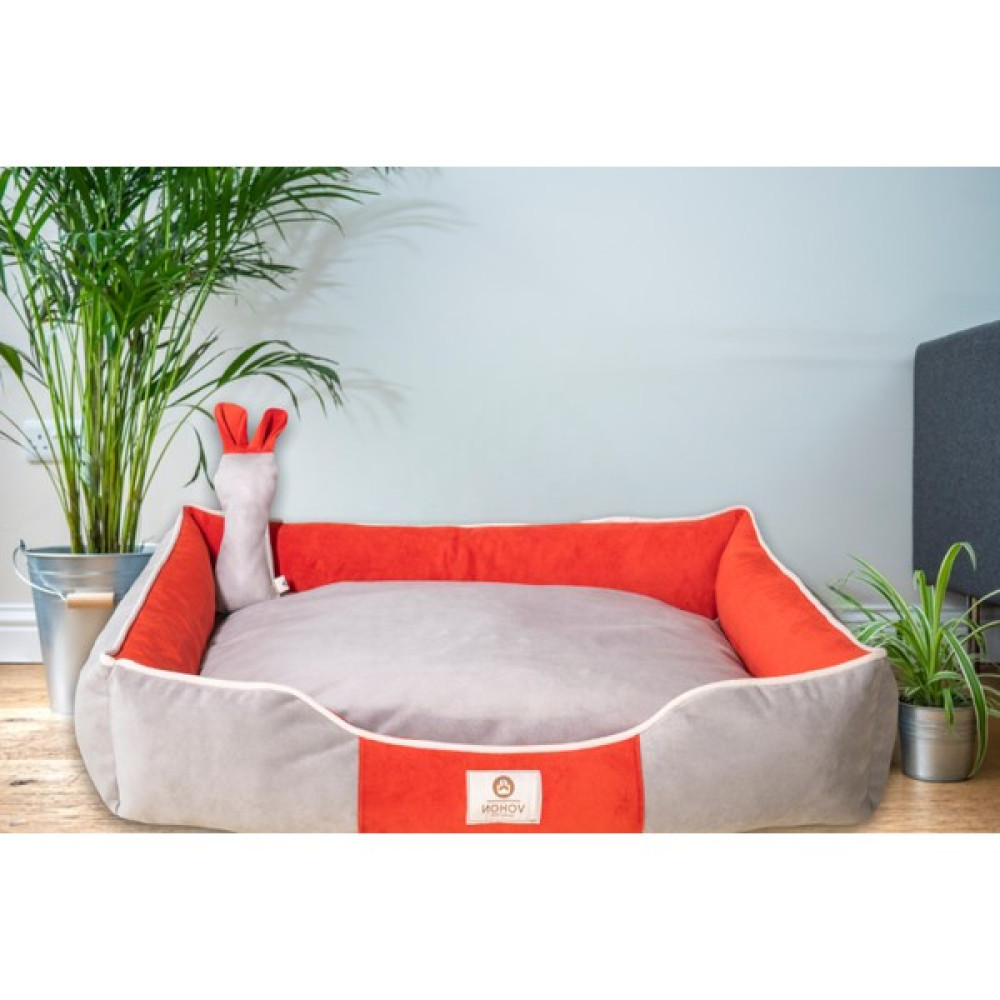 Nohov Premium Soft Seri Çift Renk Kontrast Iç Mekan Fermuarlı Yıkanabilir Kedi ve Köpek Yatağı (45*55CM) Small - Gri - S Evcil Hayvan Ürünleri Fiyatı